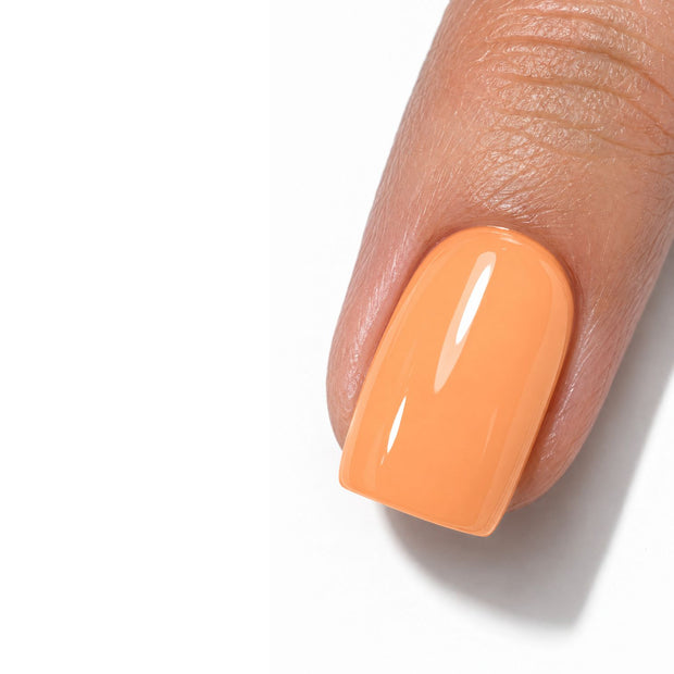 'Embossed Peach' Gel Nail Polish