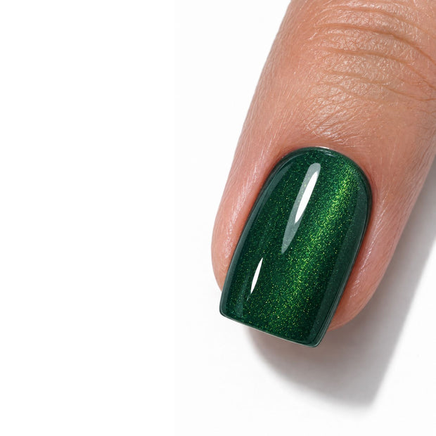 Green Glitch - Magnetic Gel Nail Polish