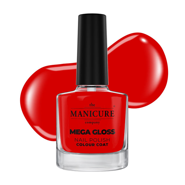 MEGA GLOSS Nail Polish - RED ALERT - The Manicure Company