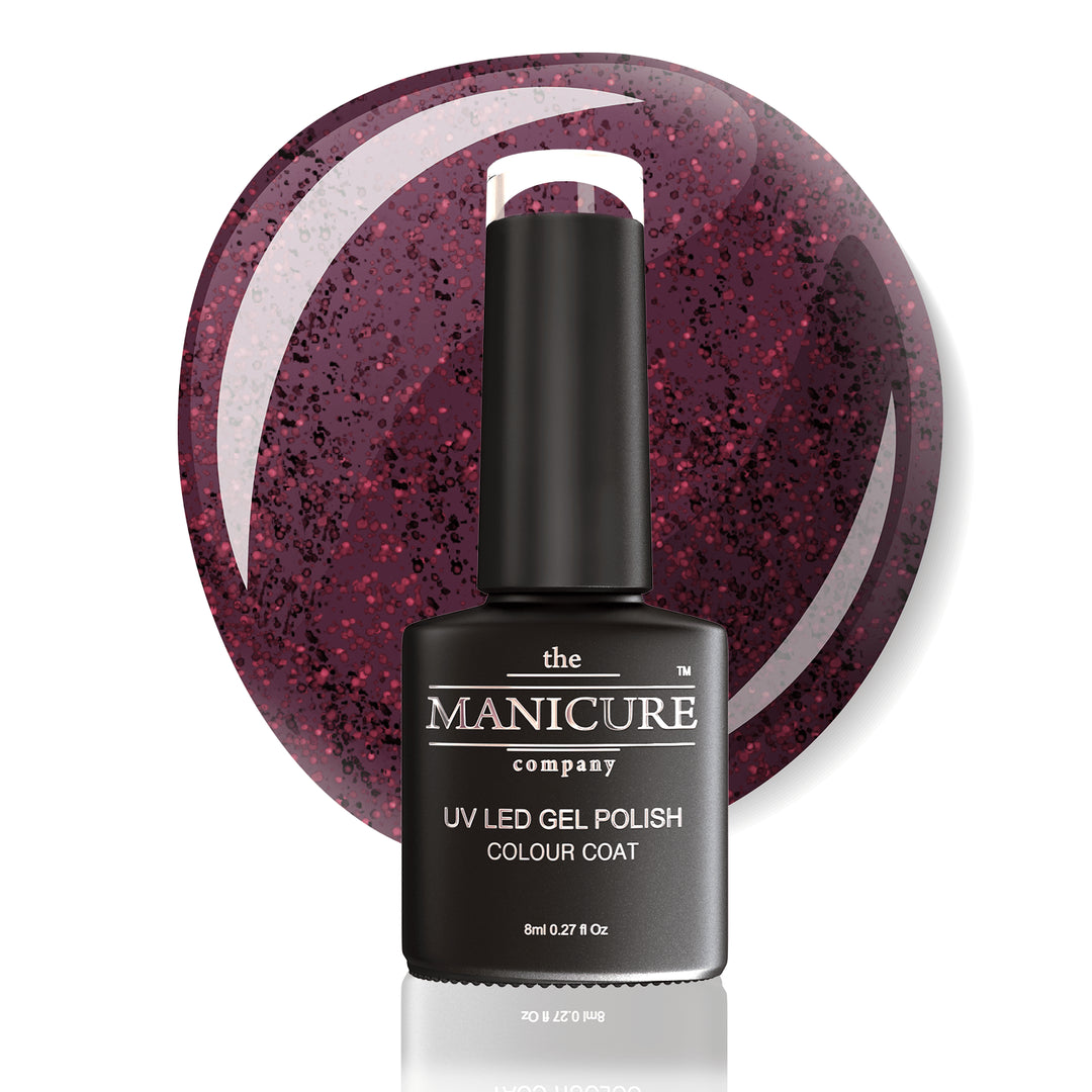 'Glitter Noir' UV LED Gel Nail Polish - The Manicure Company